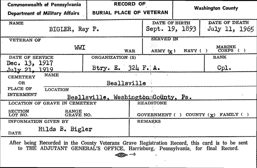 Ray Paul Bigler